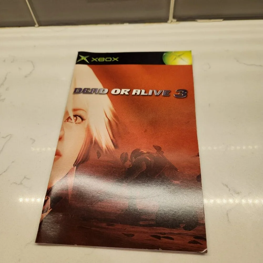 Dead or Alive 3 (Microsoft Xbox, 2001) COMPLETE with Case & Manual